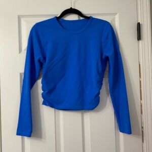 Lululemon All It Takes Long Sleeve - Size 8 Pipe Dream Blue